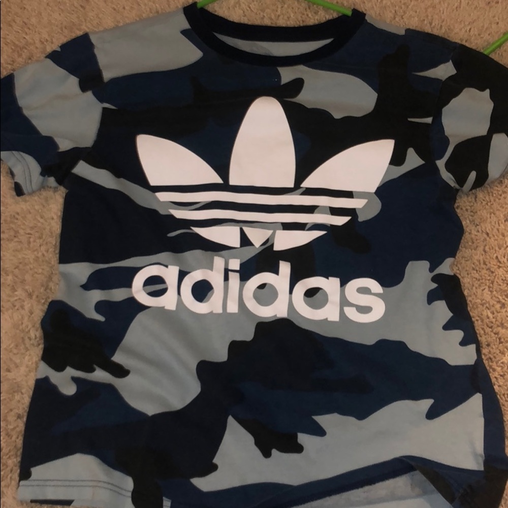 Adidas Blue Camo Tshirt